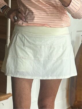 Acegolf NWT - Women's Cream Athletic Skort with Smooth Waistband